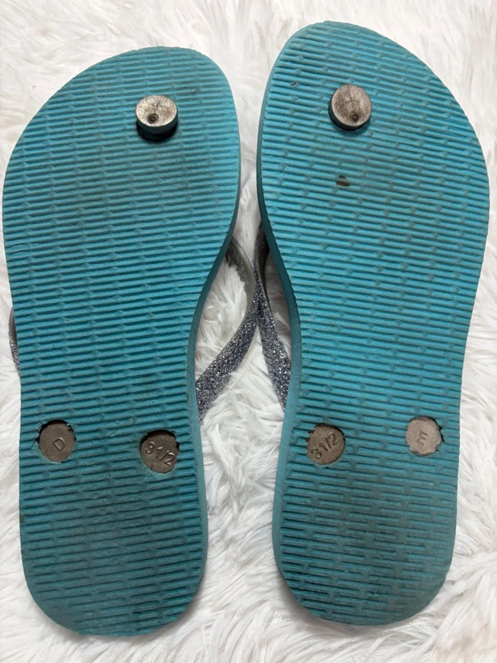 Havaianas Mermaid Flip Flops - Teal, Purple & Silver